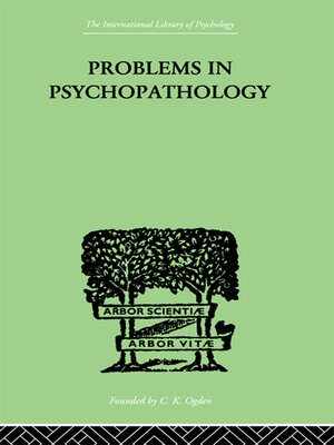 cover image of Problems in Psychopathology